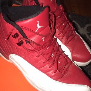 Red Jordan 12s